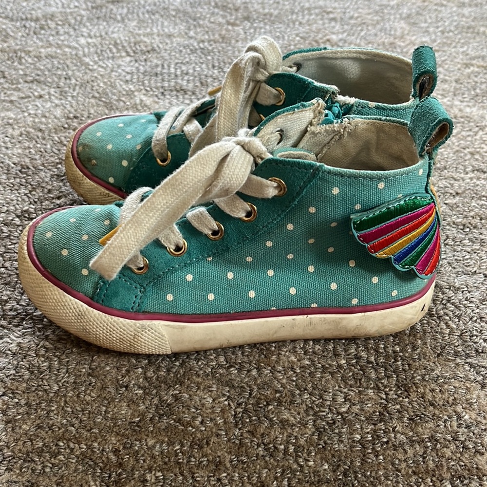 Toddler Girl Mini Boden High top Sneakers - Size 27